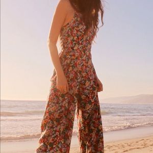 NWT UO Lola Smocked Jumpsuit